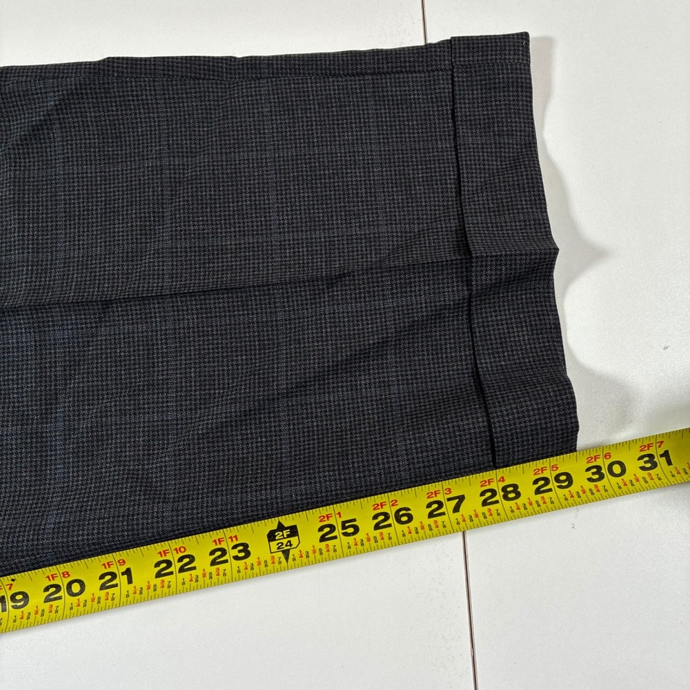 Ralph‎ Ralph Lauren Wool Cashmere Dress Pants 40x30 Grey Glen Plaid Houndstooth - Picture 9 of 11